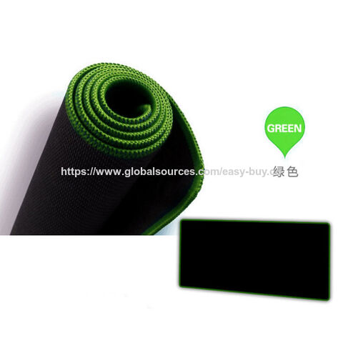 Mouse pad grande de plástico para jogos, espessado, cor sólida, borda de bloqueio, teclas de atalho
