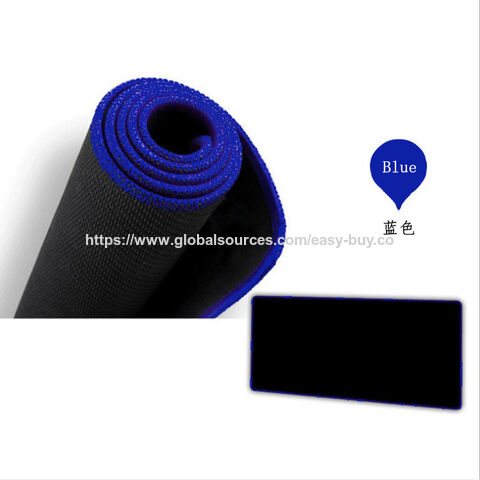Mouse pad grande de plástico para jogos, espessado, cor sólida, borda de bloqueio, teclas de atalho