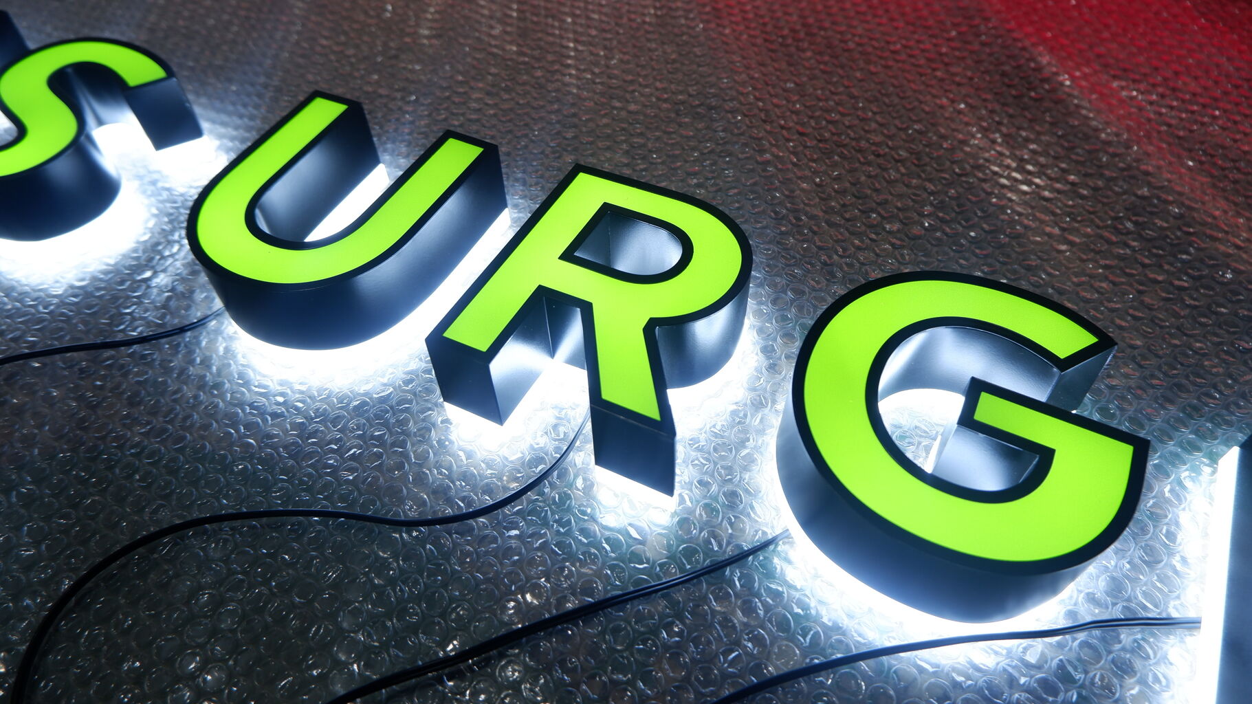 3d Led Halo Shield Custom Outdoor & Indoor Logo Light Sign With Led ...