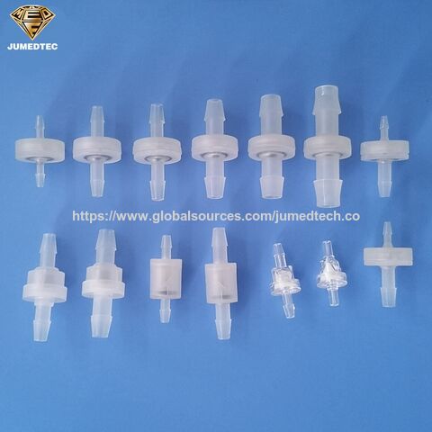 Válvula de Retención de Bola Unidireccional de Plástico OEM 1/8" 5/32" 3/16" 1/4", Material de Goma para Potencia Hidráulica, Válvula de Baja Presión para Agua, Gas y Aceite