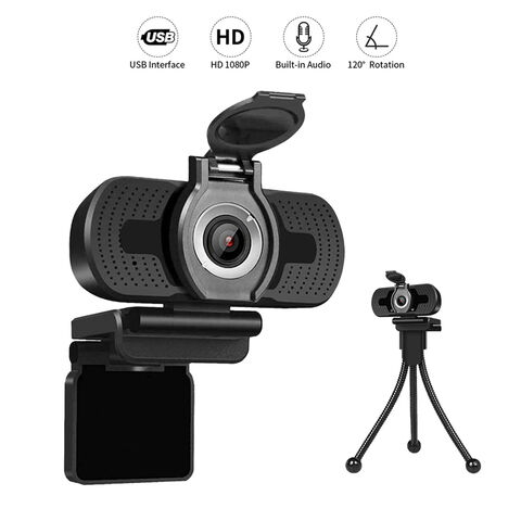 Cámara Web USB para PC, Webcam Full HD 1080P con Micrófono Incorporado