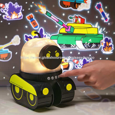 Lámpara de guardería con forma de animal, regulable, con máquina de sonido, lámpara de guardería de dibujos animados