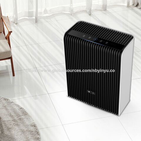 Purificateur d'air de bureau portable avec filtre HEPA, filtration à 4 étages, fonctionnement à écran tactile, purificateur d'air pour utilisation avec animaux de compagnie