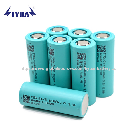 Paquete de Baterías LiFePO4 26700 3.2V 4500mAh de Descarga Alta para Herramientas Eléctricas con Protección contra Sobrecarga