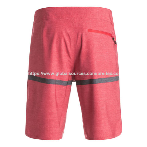 OEM / ODM Boardshorts com Microfibra Reciclada Elástica em 4 Direções, Cordão Ajustável e Bolso Lateral
