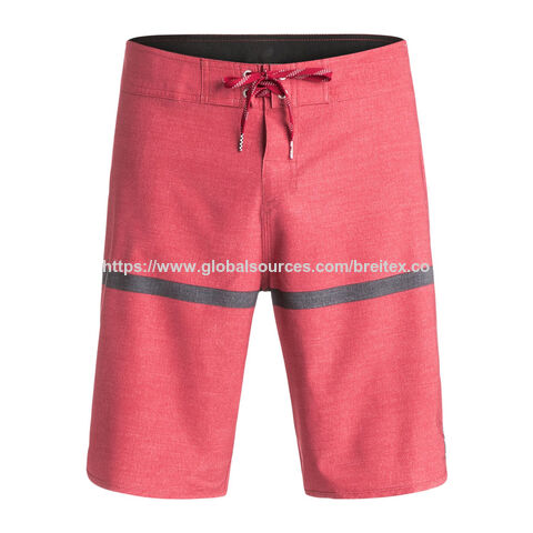 OEM / ODM Boardshorts com Microfibra Reciclada Elástica em 4 Direções, Cordão Ajustável e Bolso Lateral