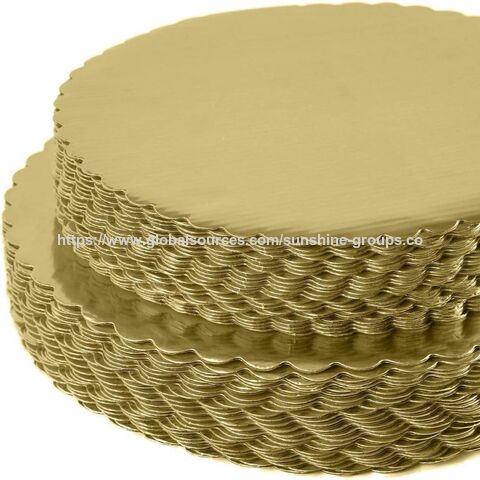 Plateau à gâteau circulaire, carton ondulé, panneau de décoration de gâteau ondulé, joint pour gâteau, plateau intérieur pour gâteau