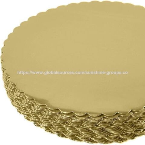 Plateau à gâteau circulaire, carton ondulé, panneau de décoration de gâteau ondulé, joint pour gâteau, plateau intérieur pour gâteau