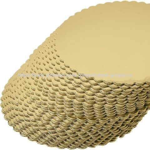 Plateau à gâteau circulaire, carton ondulé, panneau de décoration de gâteau ondulé, joint pour gâteau, plateau intérieur pour gâteau