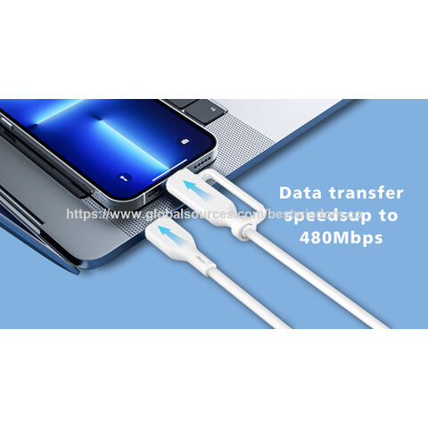 OEM y ODM, cable 2 en 1, USB C a C/MFi Lightning, diseño práctico fácil de usar y transportar. Soluciones de conectividad personalizadas para su negocio.