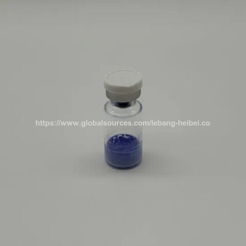 Prix de gros Poudre de Ghk-Cu Peptide de cuivre Ghkcu Poudre lyophilisée Flacons de Ghk Cu Flacons de GHKcu 50mg 100mg