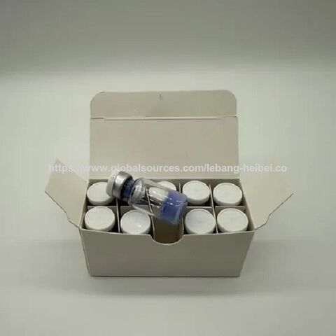 Prix de gros Poudre de Ghk-Cu Peptide de cuivre Ghkcu Poudre lyophilisée Flacons de Ghk Cu Flacons de GHKcu 50mg 100mg