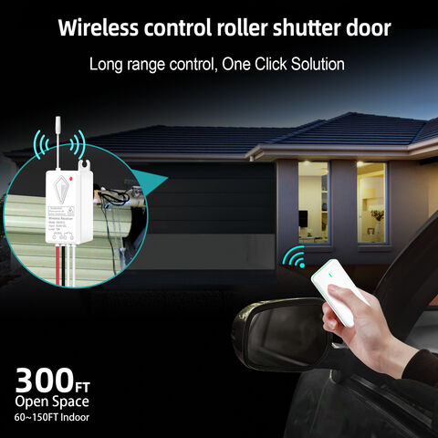 Kit de Interruptor de Control Remoto RF433Mhz Inalámbrico con Receptor Unidireccional de 12V DC, Código de Aprendizaje para Equipos de Tratamiento de Residuos, Corriente Máxima de 10A