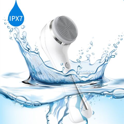 Electric 2-in-1 Silicone Cleanser LED Illuminated Blackhead Exfoliating Skin Tightening Face Brush Home Spa Care Cleansing Brush