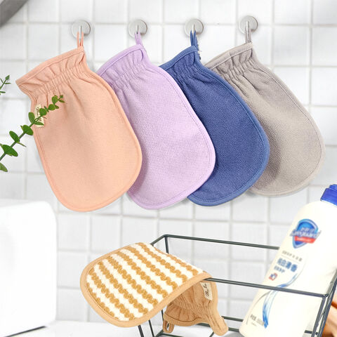 OEM Fünf Farben Körperwäscher Waschhandschuh Badetuch Badehandschuh Reinigt die Haut gründlich für die Dusche