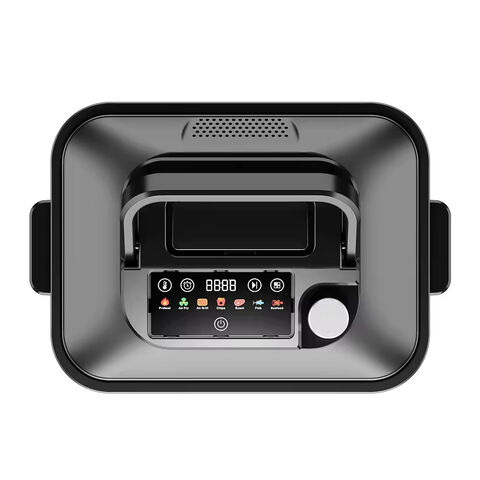 Friteuse à Air Intelligente 7-en-1 de 6 Litres avec Fonction Vapeur, Grill et Four Grille-Pain Numérique - Friteuse/Grill Électrique Sans Huile au Design Innovant pour la Maison