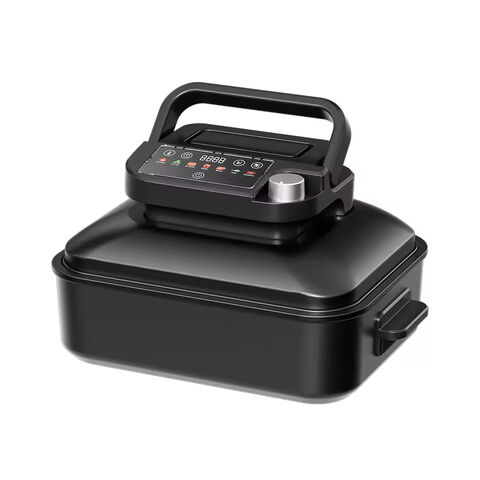 Friteuse à Air Intelligente 7-en-1 de 6 Litres avec Fonction Vapeur, Grill et Four Grille-Pain Numérique - Friteuse/Grill Électrique Sans Huile au Design Innovant pour la Maison
