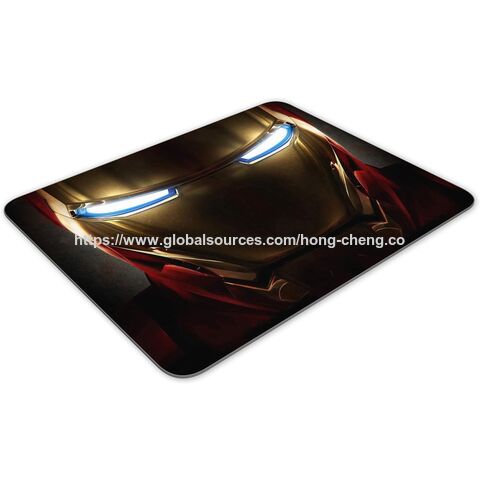 Mouse Pad Retangular Antiderrapante para Computador, Mouse Pad Iron Eye-Iron Man, Mouse Pad para Laptop