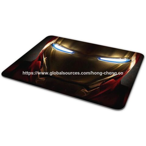 Mouse Pad Retangular Antiderrapante para Computador, Mouse Pad Iron Eye-Iron Man, Mouse Pad para Laptop
