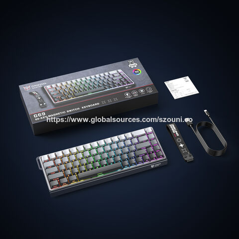 ONIKUMA G69 Teclado Mecánico 65% con Eje Magnético y Teclas Macro Programables para Control de Juego Mejorado