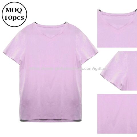Basic T-Shirt für Damen mit Logo-Druck, Weiß, V-Ausschnitt, 220 g/m², 100% Baumwolle, individuell bedruckt