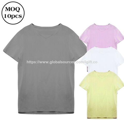 Basic T-Shirt für Damen mit Logo-Druck, Weiß, V-Ausschnitt, 220 g/m², 100% Baumwolle, individuell bedruckt