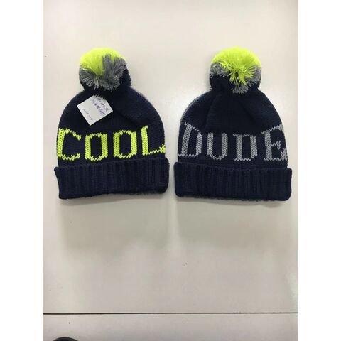Gorro de Invierno de Jacquard Acrílico al por Mayor con Borla, Logotipo Bordado Personalizado y Forro Polar - Gorro de Punto con Dobladillo