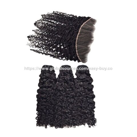 Human hair wigs Brazilian hair bundle Burmese curly real hair curtain