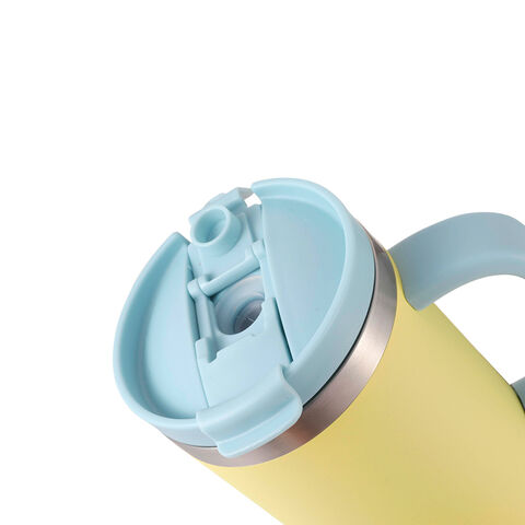473 ml (16 oz) Doppelwandiger, vakuumisolierter Becher mit 2-in-1 Deckel und Griff