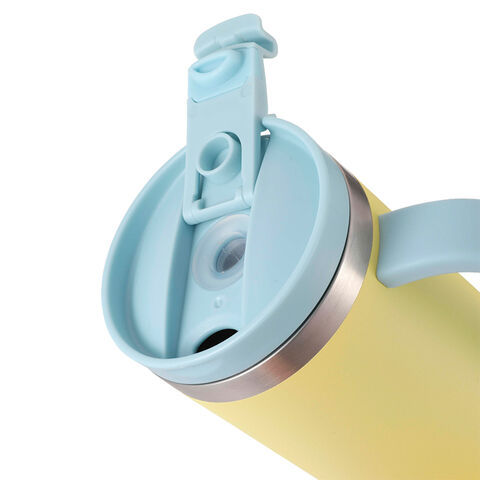 473 ml (16 oz) Doppelwandiger, vakuumisolierter Becher mit 2-in-1 Deckel und Griff