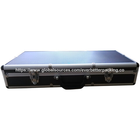 Fabricación a medida de caja de herramientas de aluminio con espuma corrugada para instrumentos veterinarios y entrega de herramientas OEM
