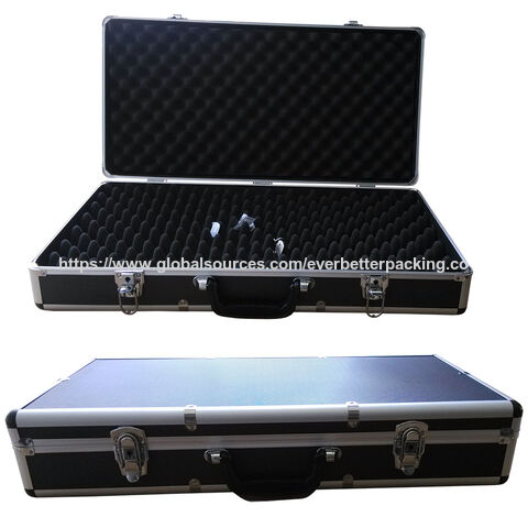 Fabricación a medida de caja de herramientas de aluminio con espuma corrugada para instrumentos veterinarios y entrega de herramientas OEM