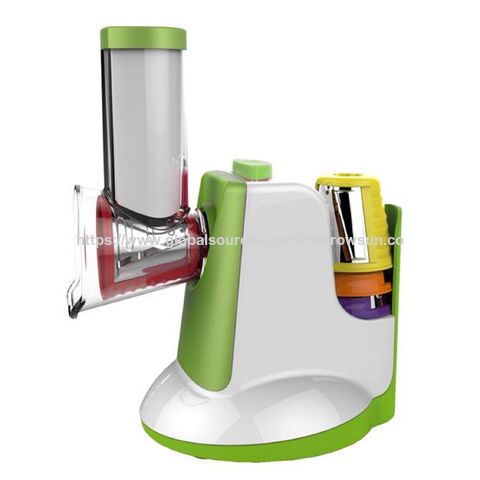 Cortador de Verduras Eléctrico Multifunción Estilo Nuevo, Rebanador, Ensaladera con Accesorio para Sorbete