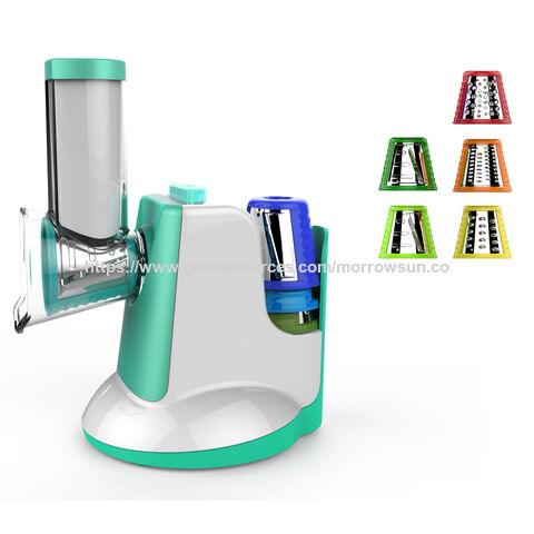 Cortador de Verduras Eléctrico Multifunción Estilo Nuevo, Rebanador, Ensaladera con Accesorio para Sorbete