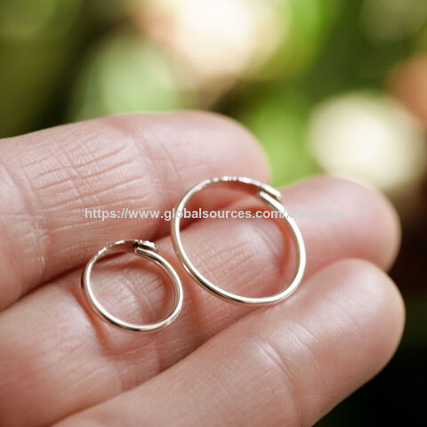 Brincos de Sol em Prata Artesanais por Atacado com Baixo MOQ, Argolas Infinitas, Joias Celestiais. Personalização OEM/ODM.