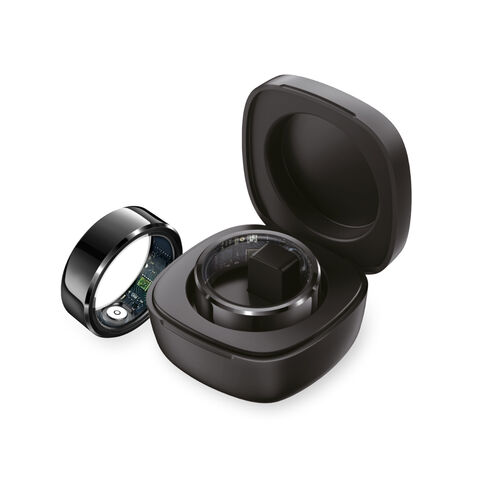 Anillo Inteligente Deportivo con Monitor de Frecuencia Cardíaca + SPO2 + Estrés de Fábrica 2025, Traducción IA, Monitoreo del Sueño 24h, Control Táctil y Cableado