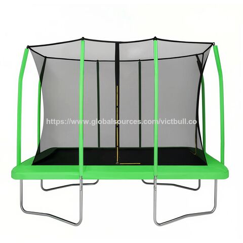 Trampoline Lanterne Premium de 14 pieds avec Protection UV et Filet de Sécurité Renforcé Certifié ASTM pour le Divertissement Familial dans le Jardin