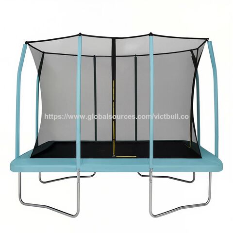 Trampoline Lanterne Premium de 14 pieds avec Protection UV et Filet de Sécurité Renforcé Certifié ASTM pour le Divertissement Familial dans le Jardin