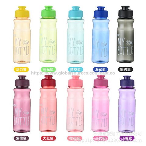 Transparenter Aktivitätsbecher mit personalisiertem Druck - Süße bunte Wasserflasche mit individuellem Logo für Mädchen und Jungen