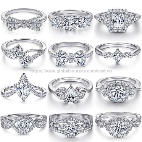 Sterling Silber 925 Verlobungs- und Hochzeitsring Tonglin, Heiße Verkaufs-Silbersets 925 Schmuck, Ringlieferanten, Goldplattierter Fingerspitzenring