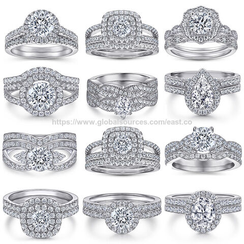 Sterling Silber 925 Verlobungs- und Hochzeitsring Tonglin, Heiße Verkaufs-Silbersets 925 Schmuck, Ringlieferanten, Goldplattierter Fingerspitzenring