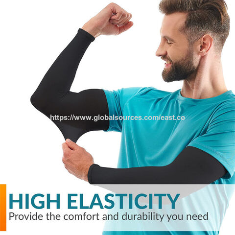 Manchons de compression pour bras de basket-ball, confortables, respirants, antidérapants, pour dissimuler les tatouages. Vente en gros, refroidissement pour cyclisme.