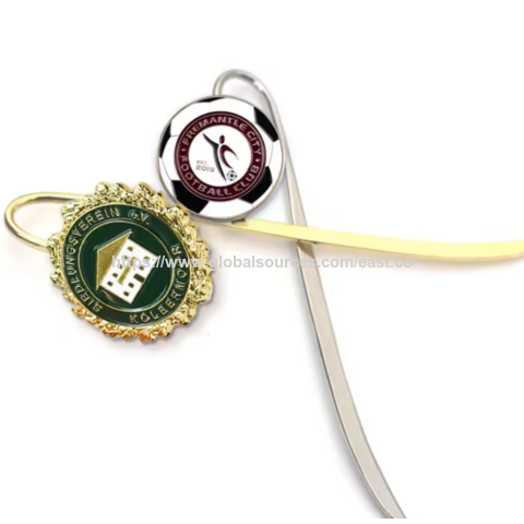 Werbegeschenk Benutzerdefinierte Form Geätzte leere Lesezeichen Seitenmarkierungs-Tag Niedliche Emaille Metall Lesezeichen Benutzerdefiniert mit Quasten