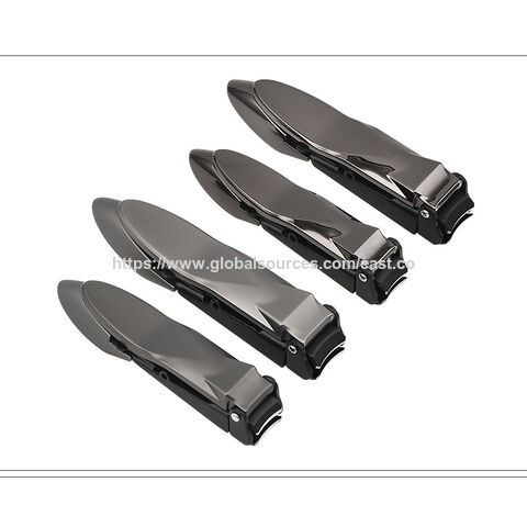 Conjunto de ferramentas de pedicure de aço portátil por atacado Grande Médio Cortadores de unhas planos oblíquos Cortador de unhas com logotipo personalizado Use cutículas Pés
