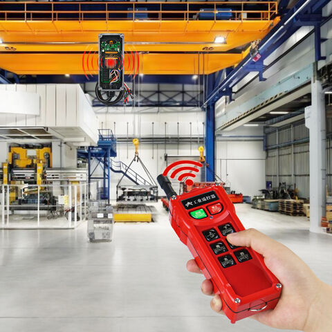 Control Remoto Inalámbrico RF Industrial AC36V-220V de 6 Canales FSK 420-450MHz Impermeable para Grúa, Polipasto, Cabrestante, Elevador y Seguridad de Movimiento