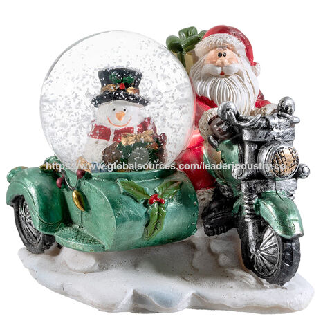 BSCI Fabrik Weihnachts Schneekugel 100mm Musikalischer Santa Wasser Globus