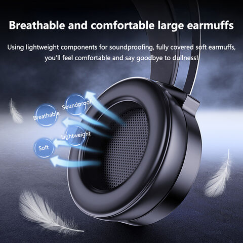 Großhandel Computer Headset 7.1 Kanal E-Sport Gaming Mikrofon Leuchtendes Desktop Computer Notebook USB Headset