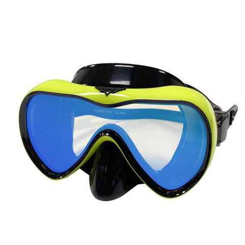 Hochwertige Tauchmaske mit gehärtetem Sicherheitsglas für Speerfischen, Schnorcheln und Tauchen