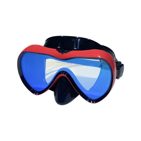 Hochwertige Tauchmaske mit gehärtetem Sicherheitsglas für Speerfischen, Schnorcheln und Tauchen