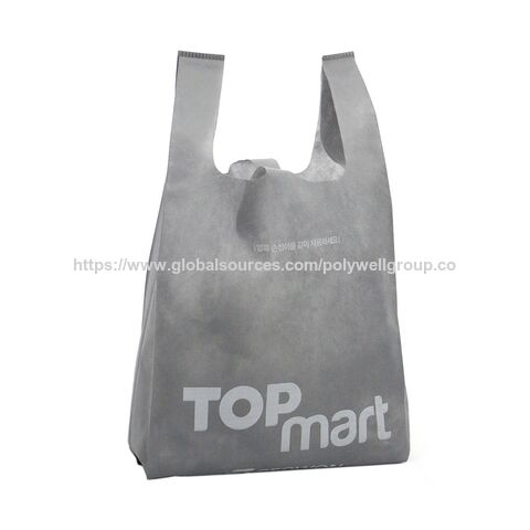 Bolsa de compras reutilizable de PP no tejido ecológica al por mayor con impresión personalizada
